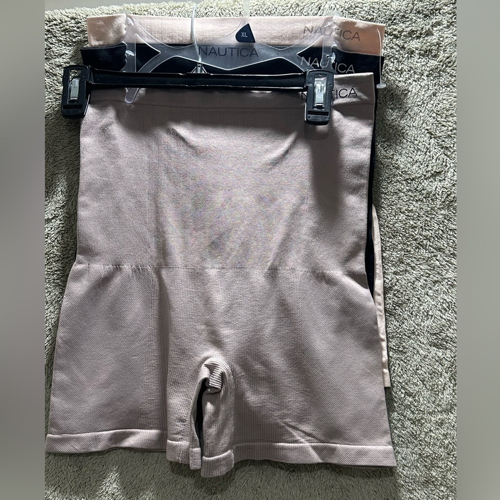 Nautica Soft Mauve High-Waist Shaping Shorts